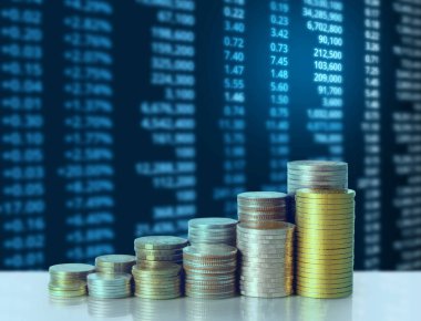 Madeni paralar borsa grafiği