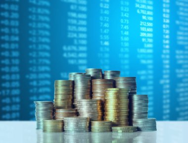 Madeni paralar borsa grafiği