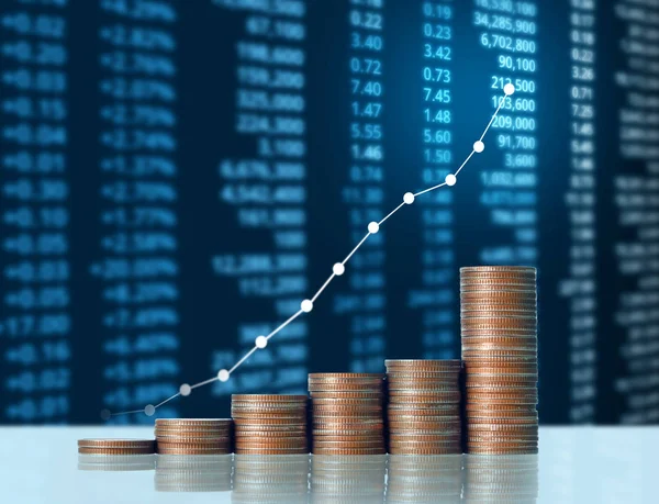 Madeni paralar borsa grafiği