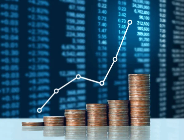 Madeni paralar borsa grafiği