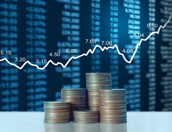 Madeni paralar borsa grafiği