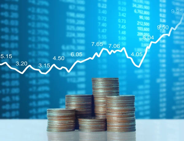 Madeni paralar borsa grafiği