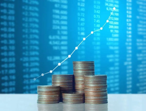 Madeni paralar borsa grafiği