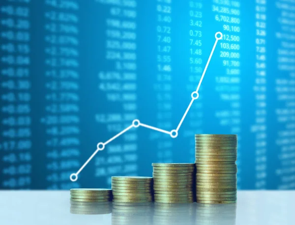 Madeni paralar borsa grafiği