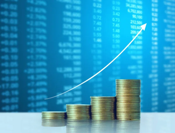 Madeni paralar borsa grafiği