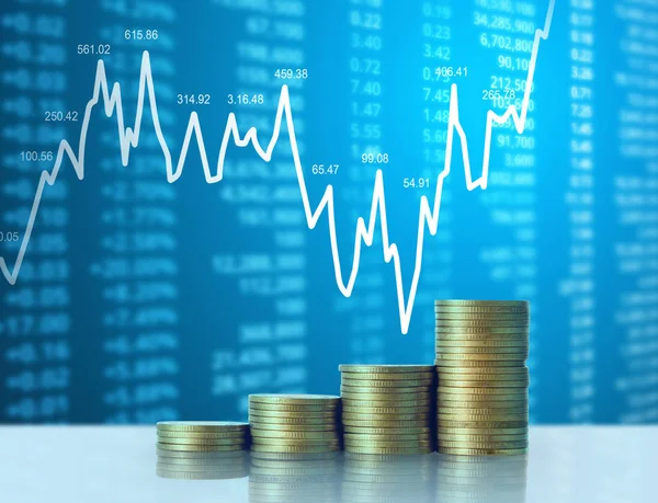 Madeni paralar borsa grafiği