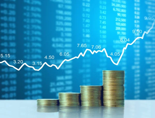 Madeni paralar borsa grafiği