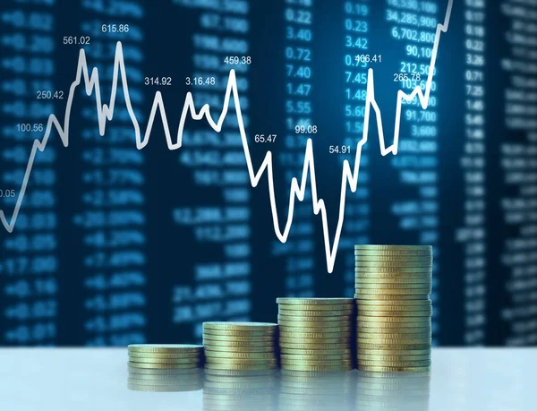 Madeni paralar borsa grafiği