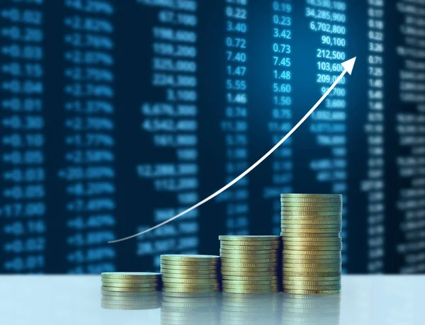 Madeni paralar borsa grafiği