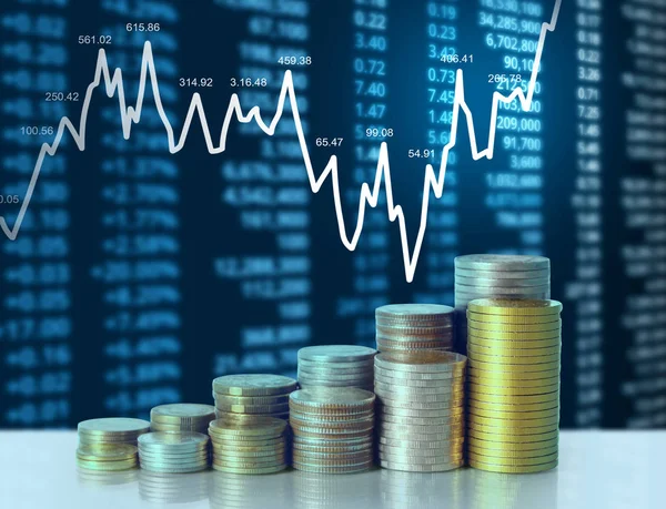 Madeni paralar borsa grafiği