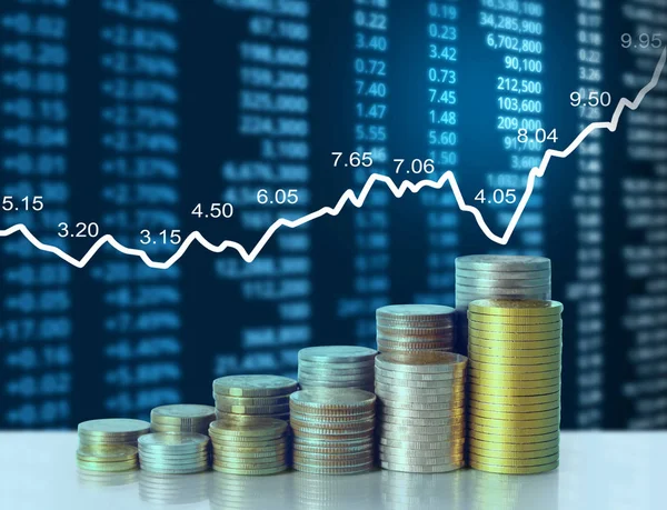 Madeni paralar borsa grafiği