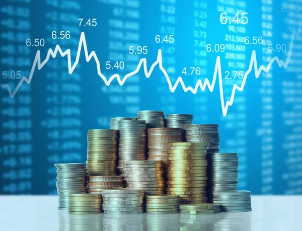 Madeni paralar borsa grafiği