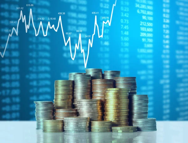 Madeni paralar borsa grafiği