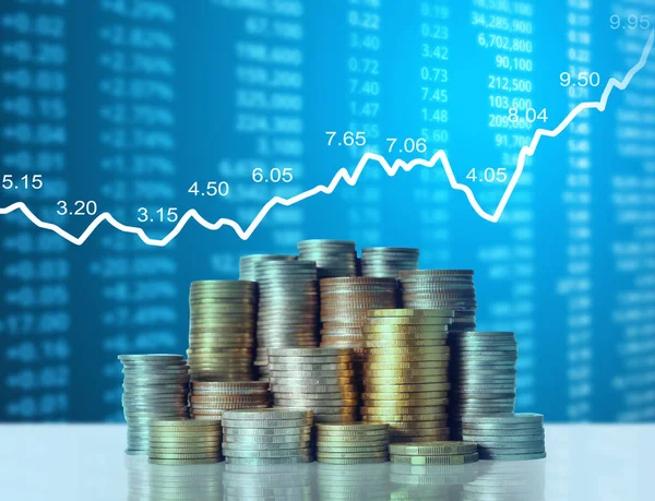 Madeni paralar borsa grafiği