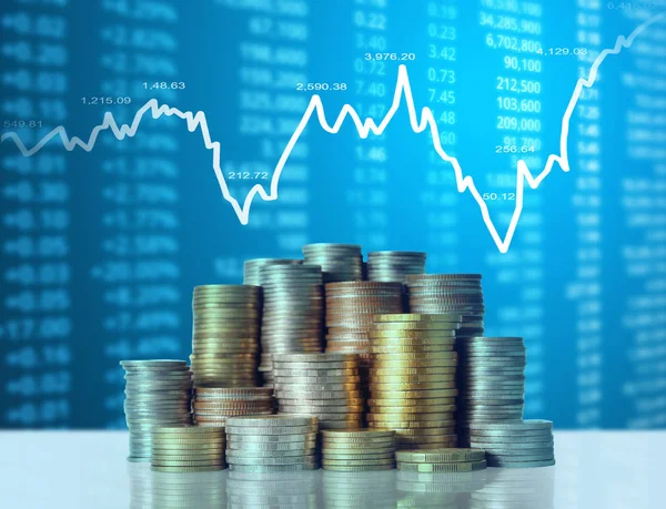 Madeni paralar borsa grafiği