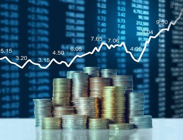 Madeni paralar borsa grafiği