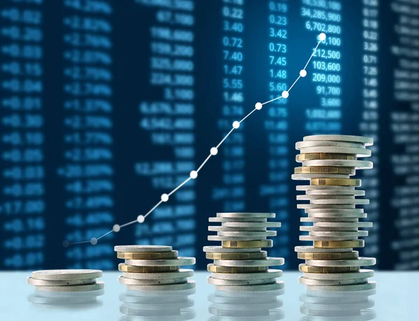 Madeni paralar borsa grafiği