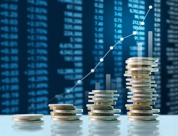 Madeni paralar borsa grafiği