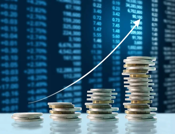 Madeni paralar borsa grafiği