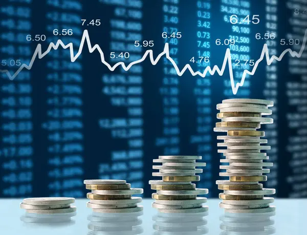 Madeni paralar borsa grafiği