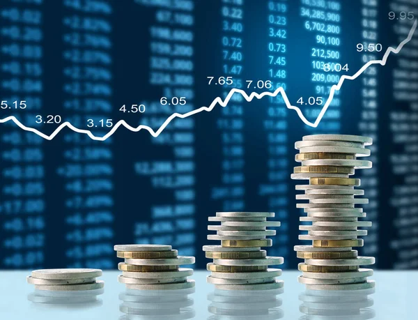 Madeni paralar borsa grafiği