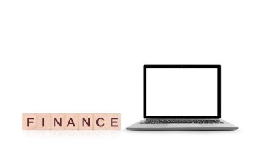 Dizüstü bilgisayar boş ekran beyaz alüminyum gövde