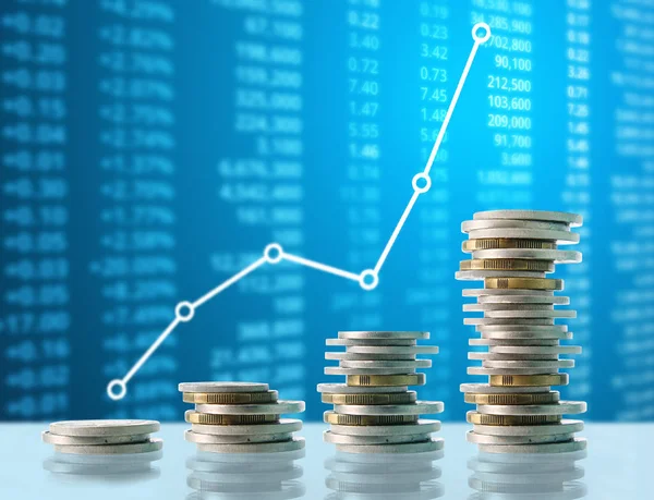 Madeni paralar borsa grafiği