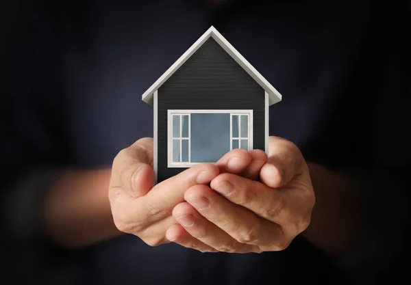 Mortgage Concept House Hand — Stock Photo, Image