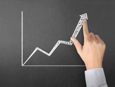 yazı tahtası Beyaz tebeşir ile çizim grafik