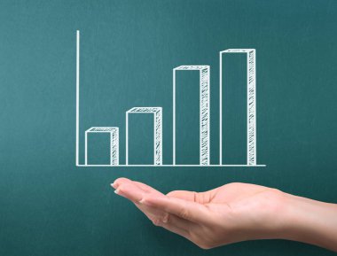 yazı tahtası Beyaz tebeşir ile çizim grafik