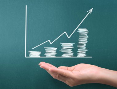 yazı tahtası Beyaz tebeşir ile çizim grafik