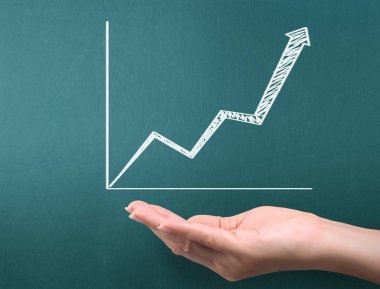 yazı tahtası Beyaz tebeşir ile çizim grafik