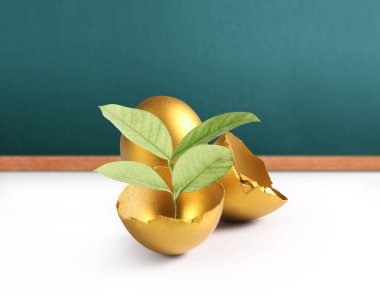 İzole edilmiş bir Paskalya yumurtası