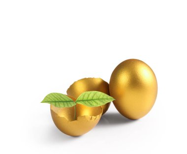 İzole edilmiş bir Paskalya yumurtası