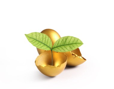 İzole edilmiş bir Paskalya yumurtası