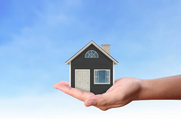 Mortgage Concept House Hand — Stock Photo, Image