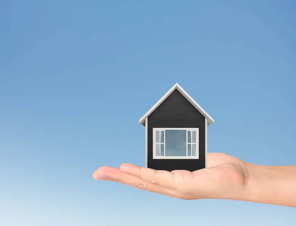 Mortgage Concept House Hand — Stock Photo, Image