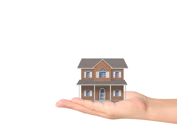 Mortgage Concept House Hand — Stock Photo, Image