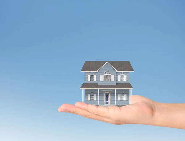 Mortgage Concept House Hand — Stock Photo, Image