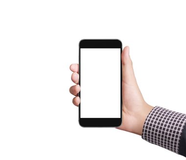 Bir elde ekran akıllı telefonuna dokun