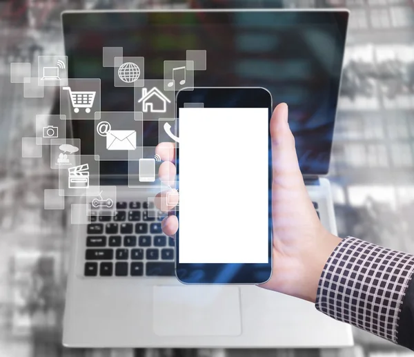 Elinizdeki akıllı telefona dokunun