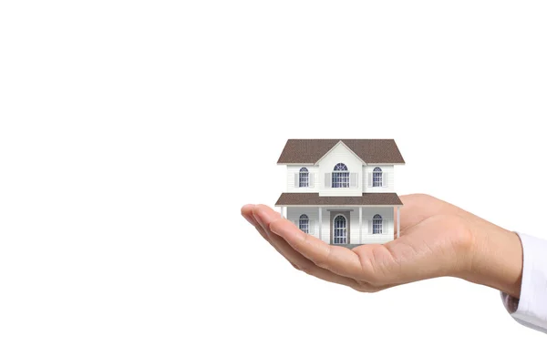 Mortgage Concept House Hand — Stock Photo, Image