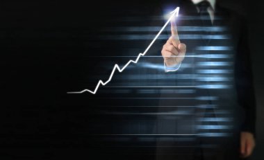 elden gelen stok mali grafik sembolleri ile el