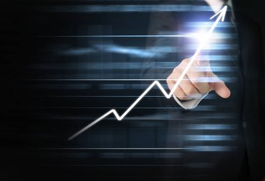 elden gelen stok mali grafik sembolleri ile el