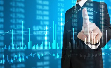 elden gelen stok mali grafik sembolleri ile el