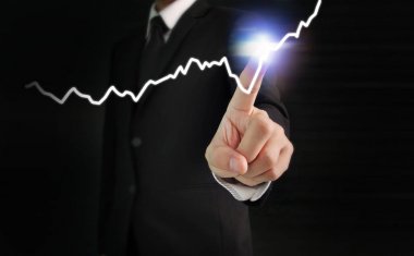 elden gelen stok mali grafik sembolleri ile el