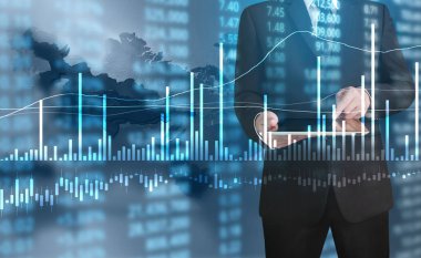 elden gelen stok mali grafik sembolleri ile el