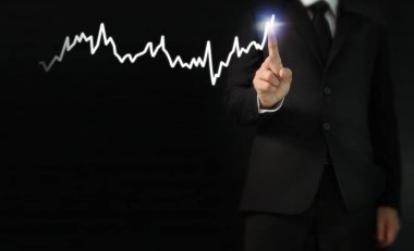 elden gelen stok mali grafik sembolleri ile el