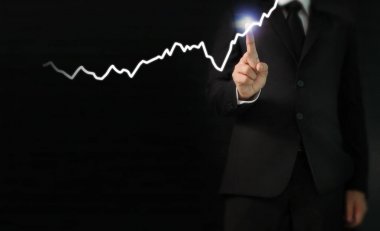 elden gelen stok mali grafik sembolleri ile el