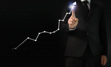 elden gelen stok mali grafik sembolleri ile el